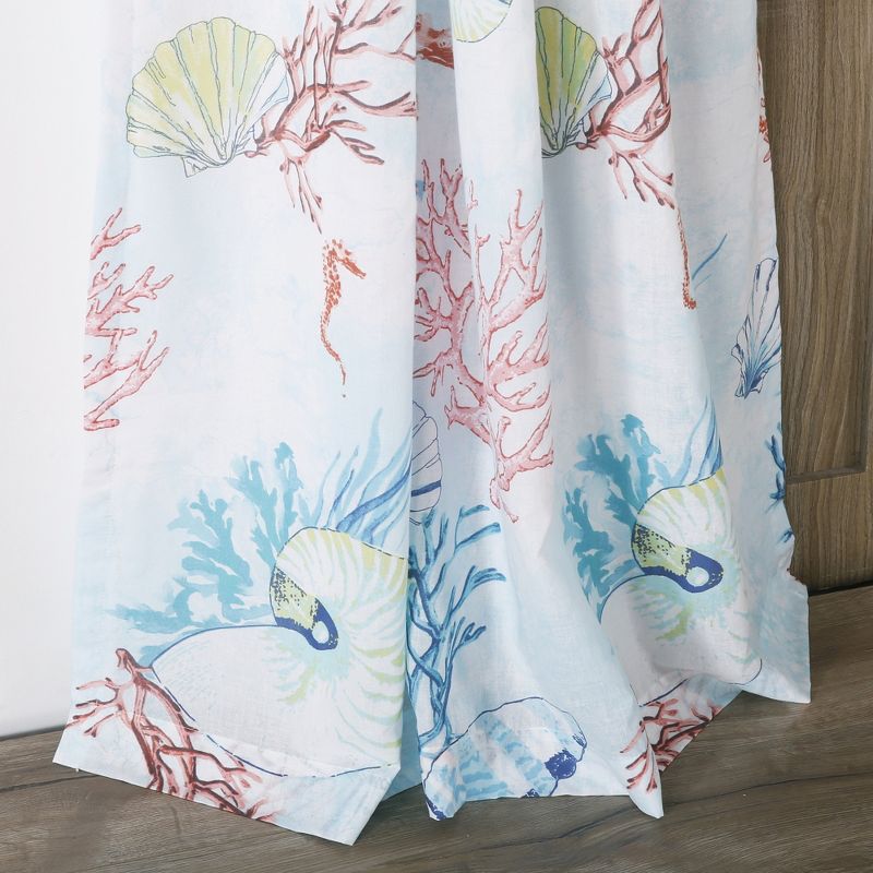 Barefoot Bungalow Sarasota 2-Piece Window Curtain Panel - 42 x 84, Multicolored