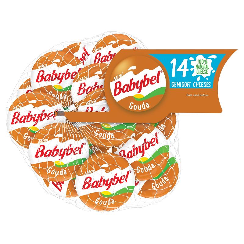 Mini Babybel Gouda Semisoft Cheeses - 14ct