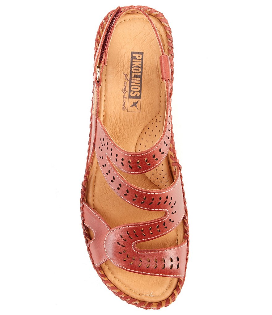 Pikolinos Altea Lazer Cut Banded Wedge Sandals