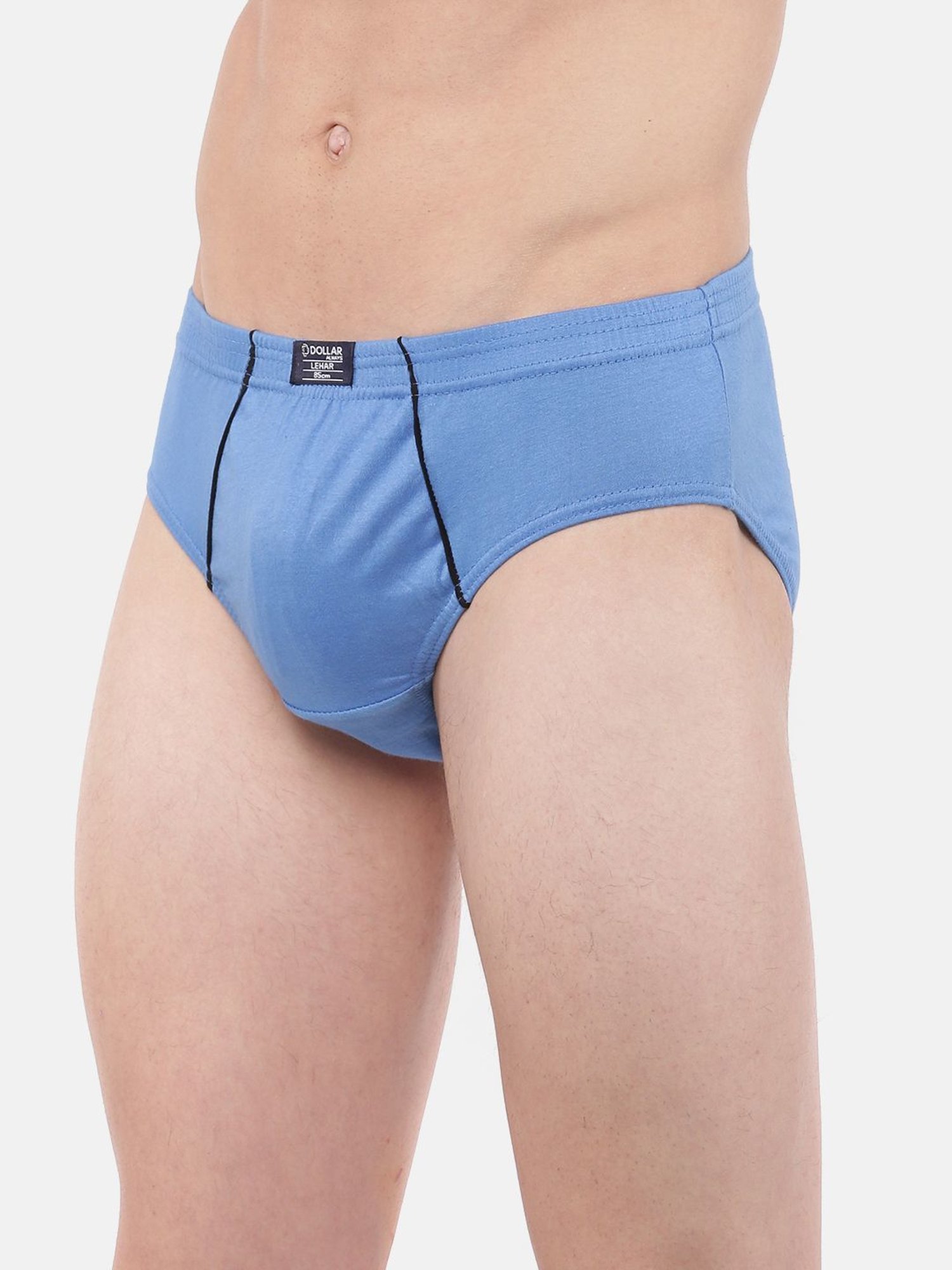 Dollar Lehar Assorted Cotton Regular Fit Briefs - Pack Of 7
