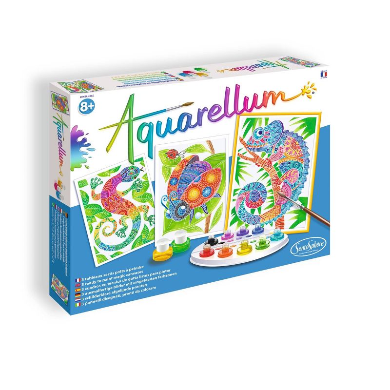 15ct Painting Kit Aquarellum Tangled Animals - SentoSphere USA