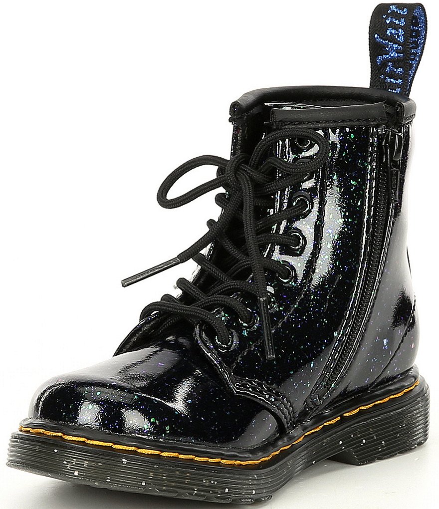 Dr. Martens Girl's 1460 Side-Zip Glitter Boots (Infant)
