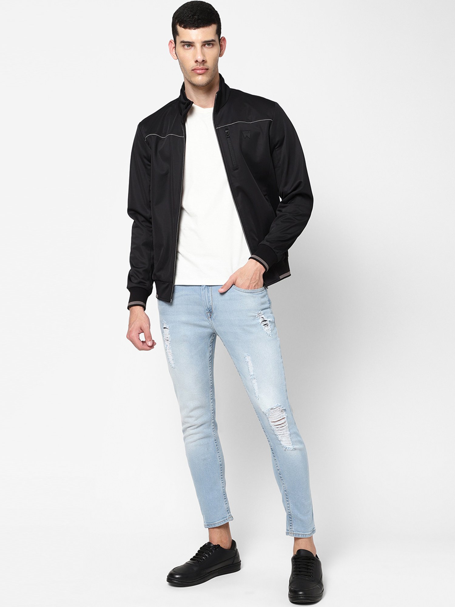 Wrangler Black Regular Fit Jacket