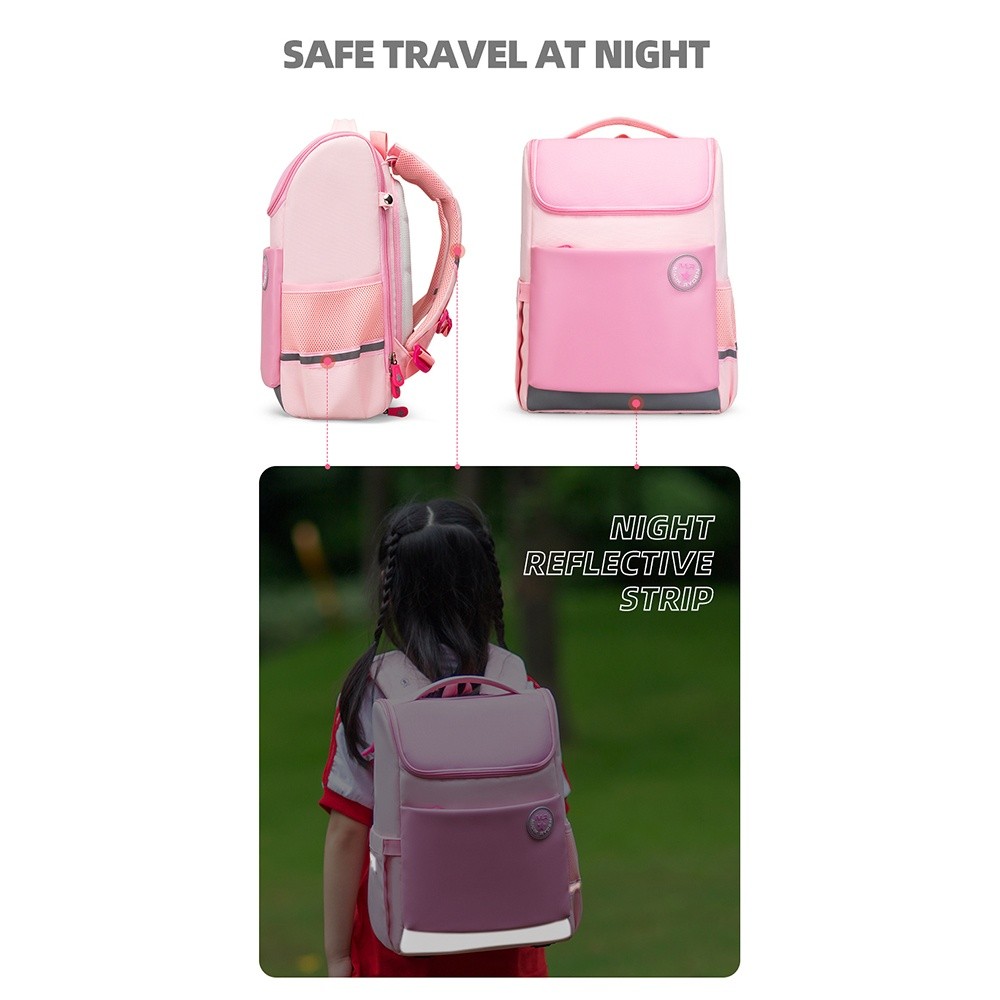 MARK RYDEN New Style 1-3-6 Grades Students Ease Spine Burden Hollow Cushioning Back Pad Backpack