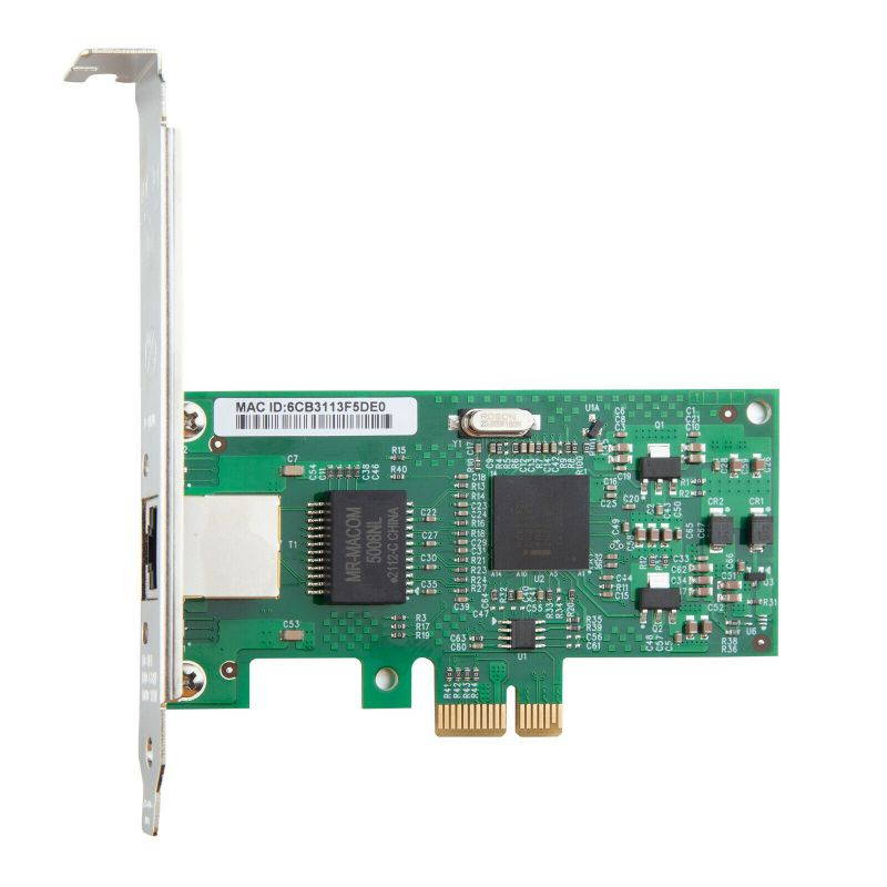 1.25G NIC Network Interface Card single RJ-45 port PCIe1.0 X1 Lanewith Intel(R) 82573 Support Windows Server/FreeBSD/VMware/SLSE