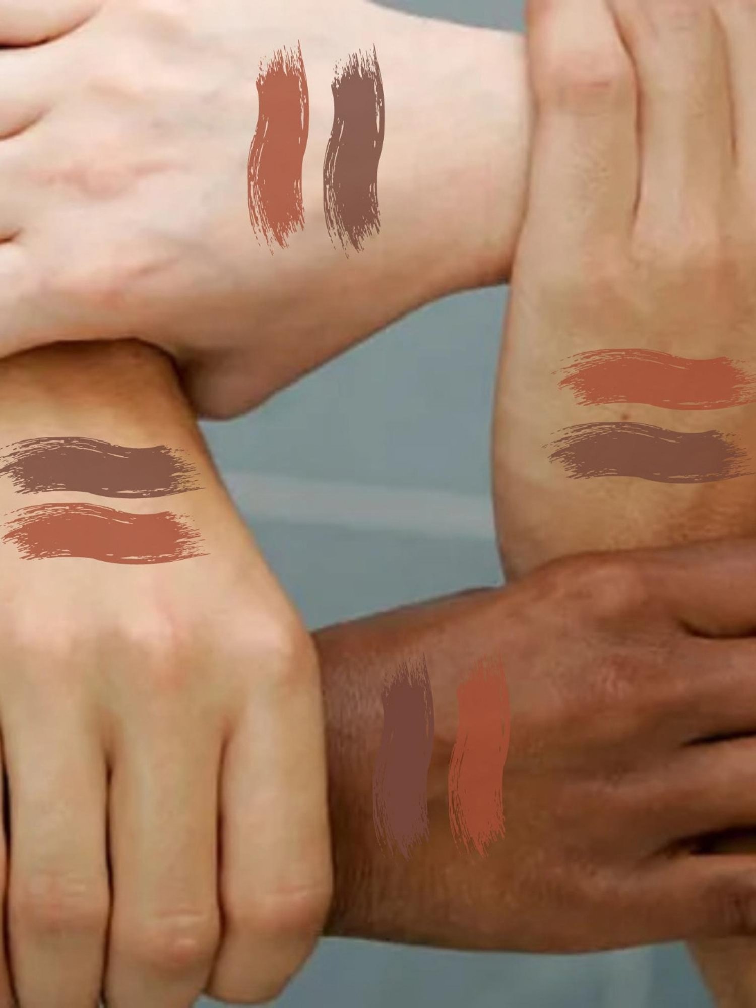 KINDED Lip Eye Cheek Tint Brown Temptation & Choco Brown Combo