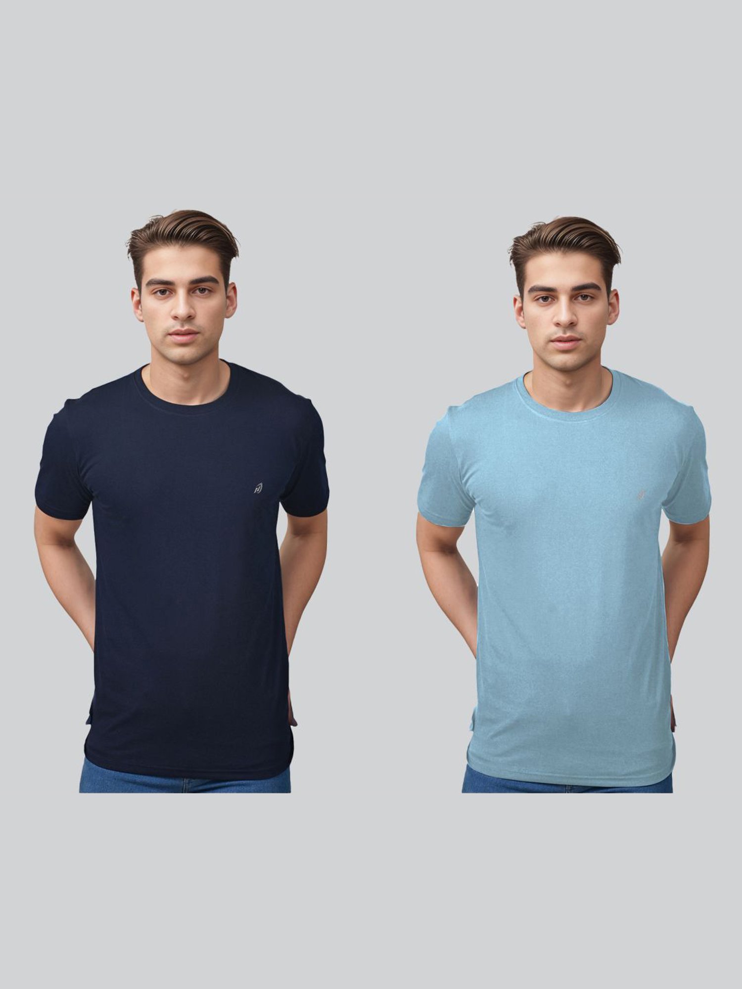 Lux Nitro Navy & Sky Regular Fit T-Shirt