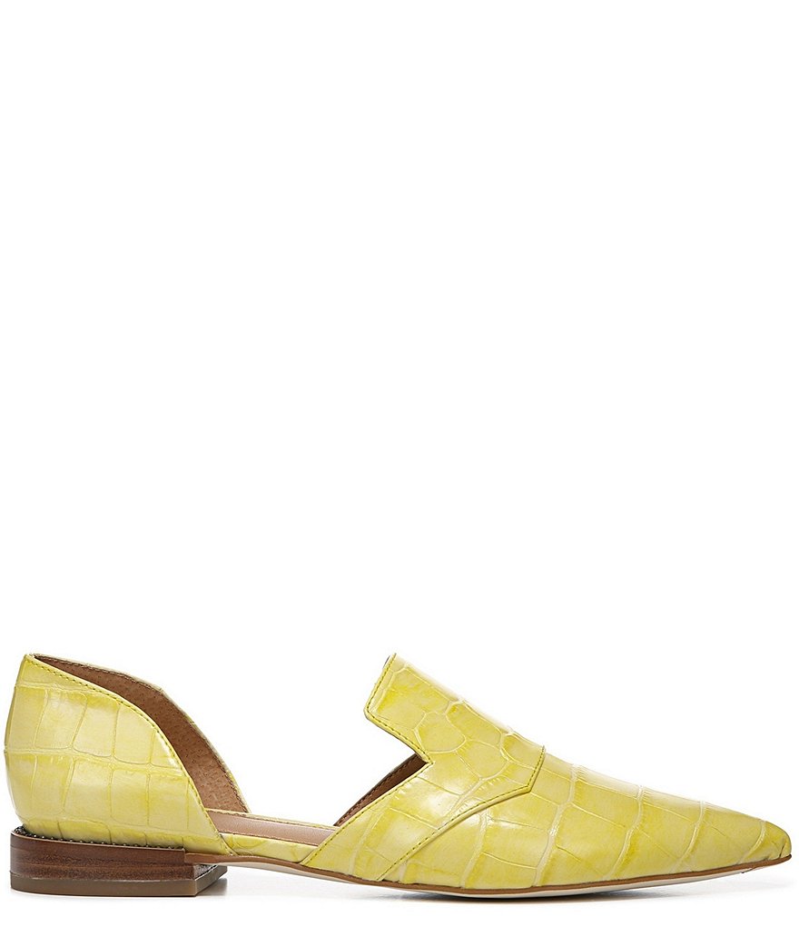 Sarto by Franco Sarto Toby Croco Print Leather d'Orsay Loafers