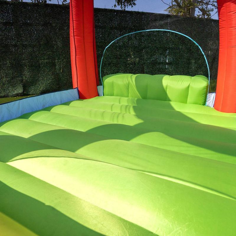Costway Inflatable Water Slide Crab Dual Slide Bounce House Splash Pool W/ 950W Blower