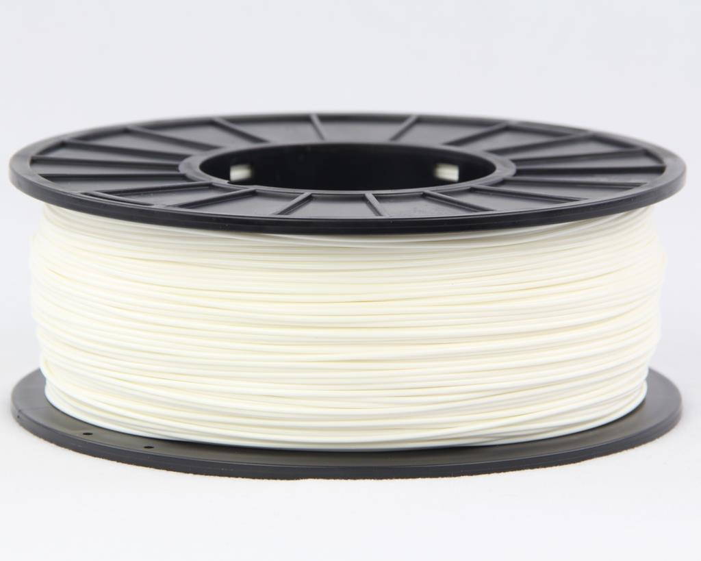 3DMakerWorld Plastic Filament - ABS (PA-747) 1.75mm White 1Kg Spool, Made in the USA