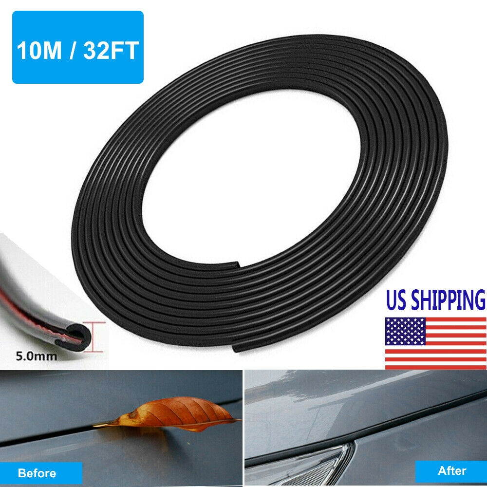 32Ft  Rubber Seal Car Door Edge Guard Molding Trim Protectors Guard Decor Strip