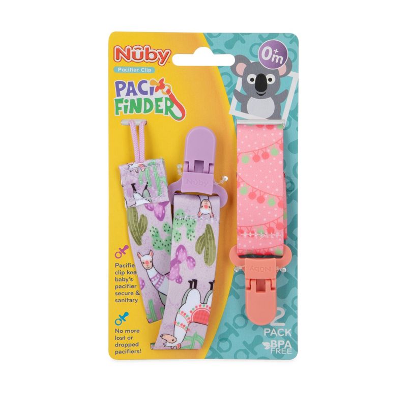 Nuby 2pk Fabric Pacifinder - Style Varies