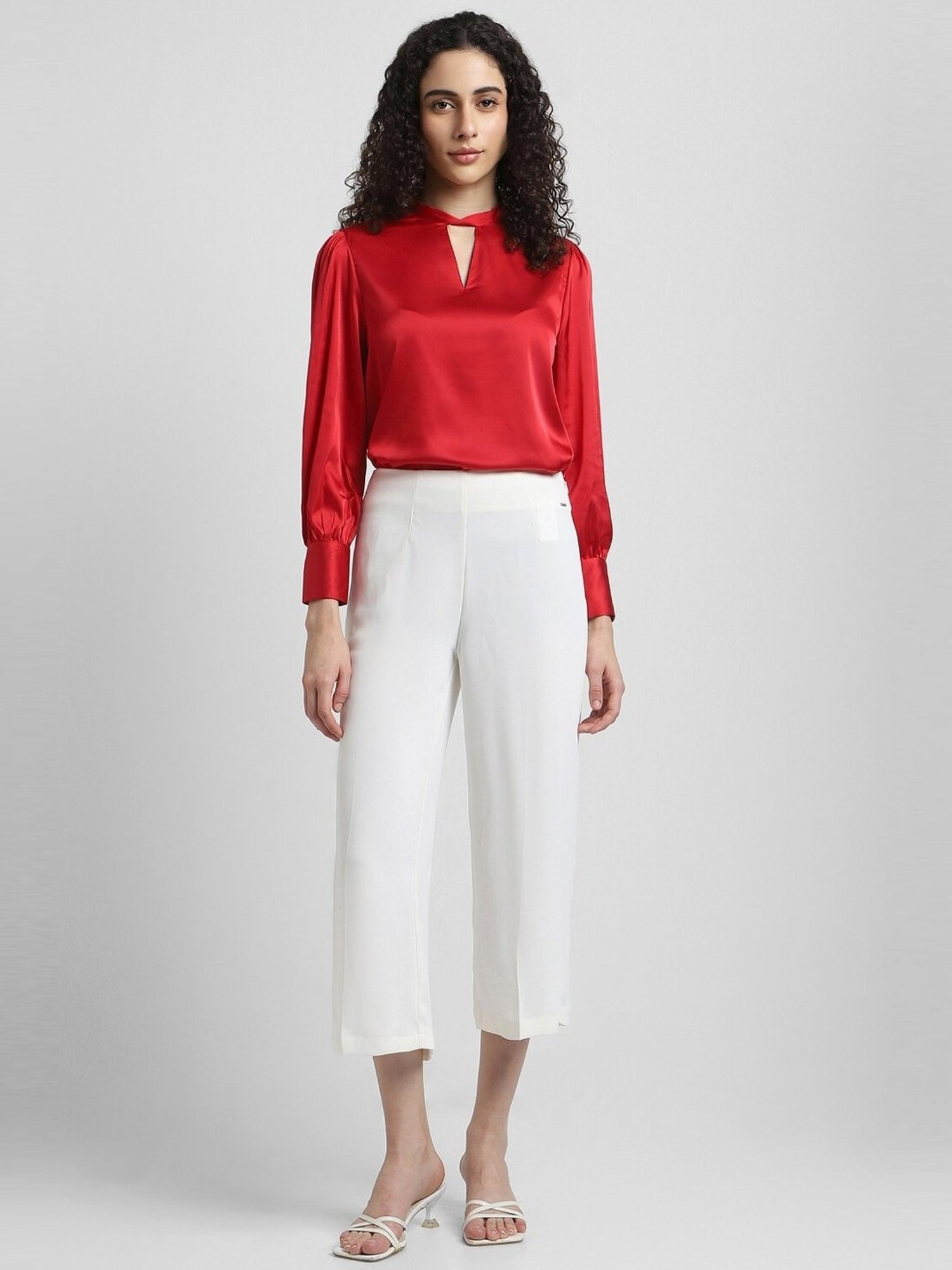 Allen Solly Red Regular Fit Top