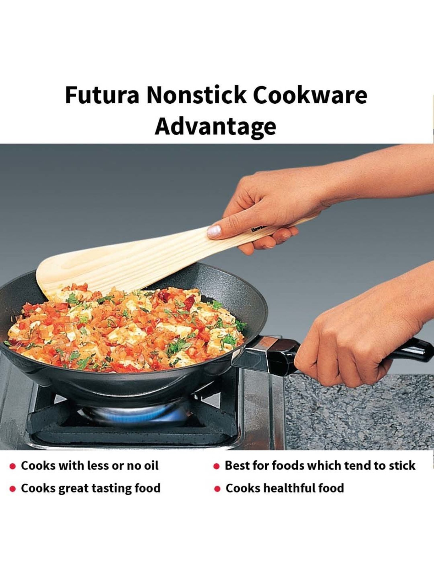 Hawkins Black & Transparent Hard Anodised 26 cm Non-Stick Stir Fry Pan With Lid (2 L) - Set of 1