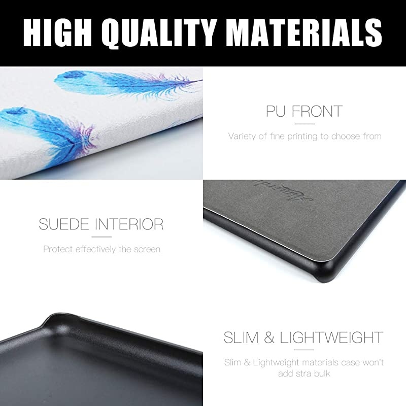 Print Case for AllNew Kindle Paperwhite Premium PU Leather Case Smart Slimshell Protective Cover with Auto Wake Sleep for Kindle Paperwhite 2018 10th Not fit Paperwhite Prior to 2018