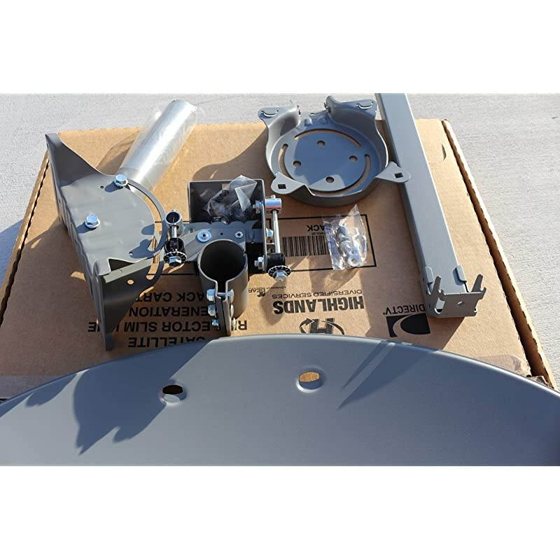 AU9-SL3-SWM Three LNB Ka/Ku Slim Line Dish Antenna SL-3 LNB Combo