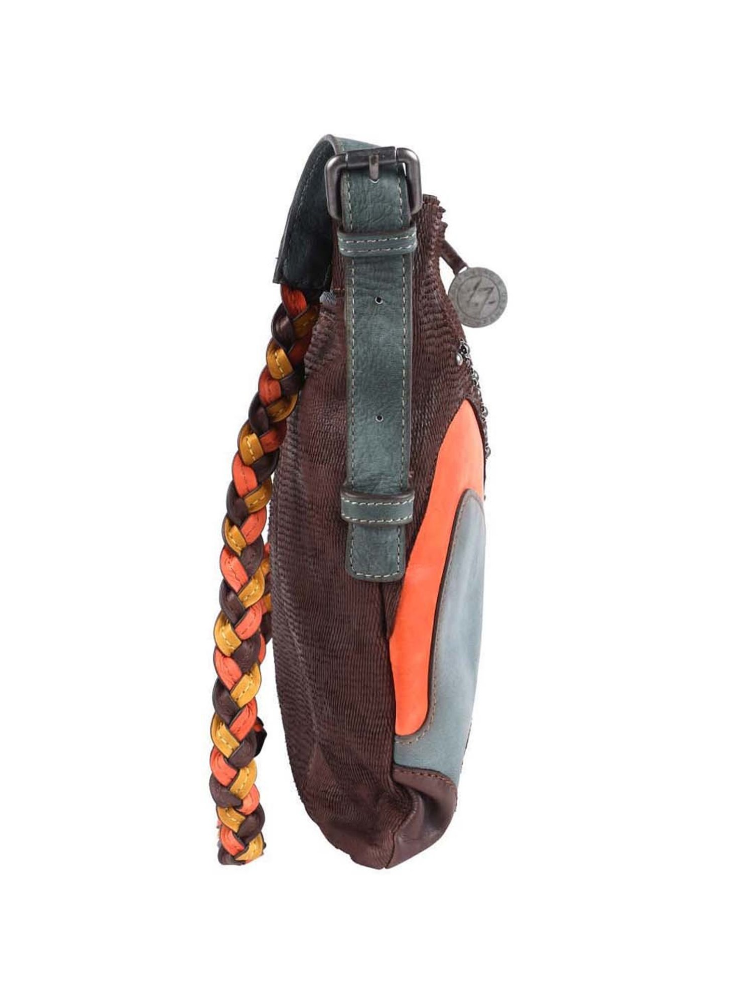 KOMPANERO Multicolor Textured Large Shoulder Bag