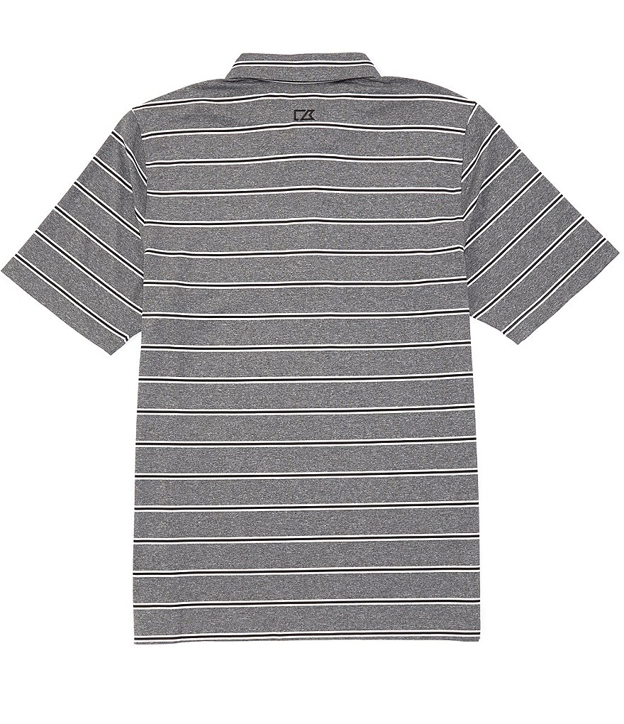 Cutter & Buck Forge Heather Stripe CB DryTec Short-Sleeve Polo