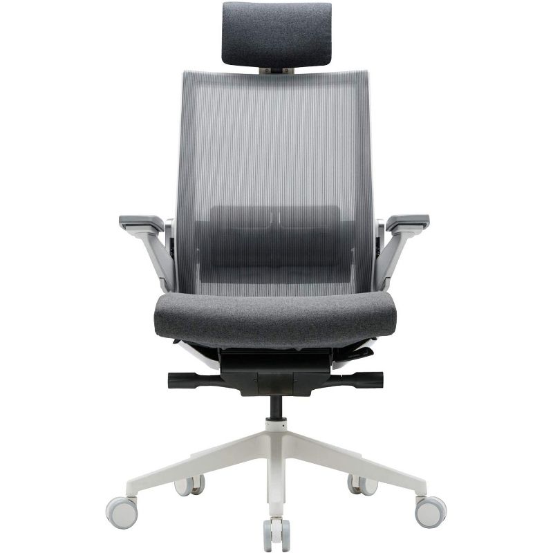 SIDIZ T80 Customizable Comfort Ergonomic Office Computer Gaming Desk Chair, Light Grey, w/ Lumbar Support, Memory Foam Seat, & 3D Adjustable Armrests