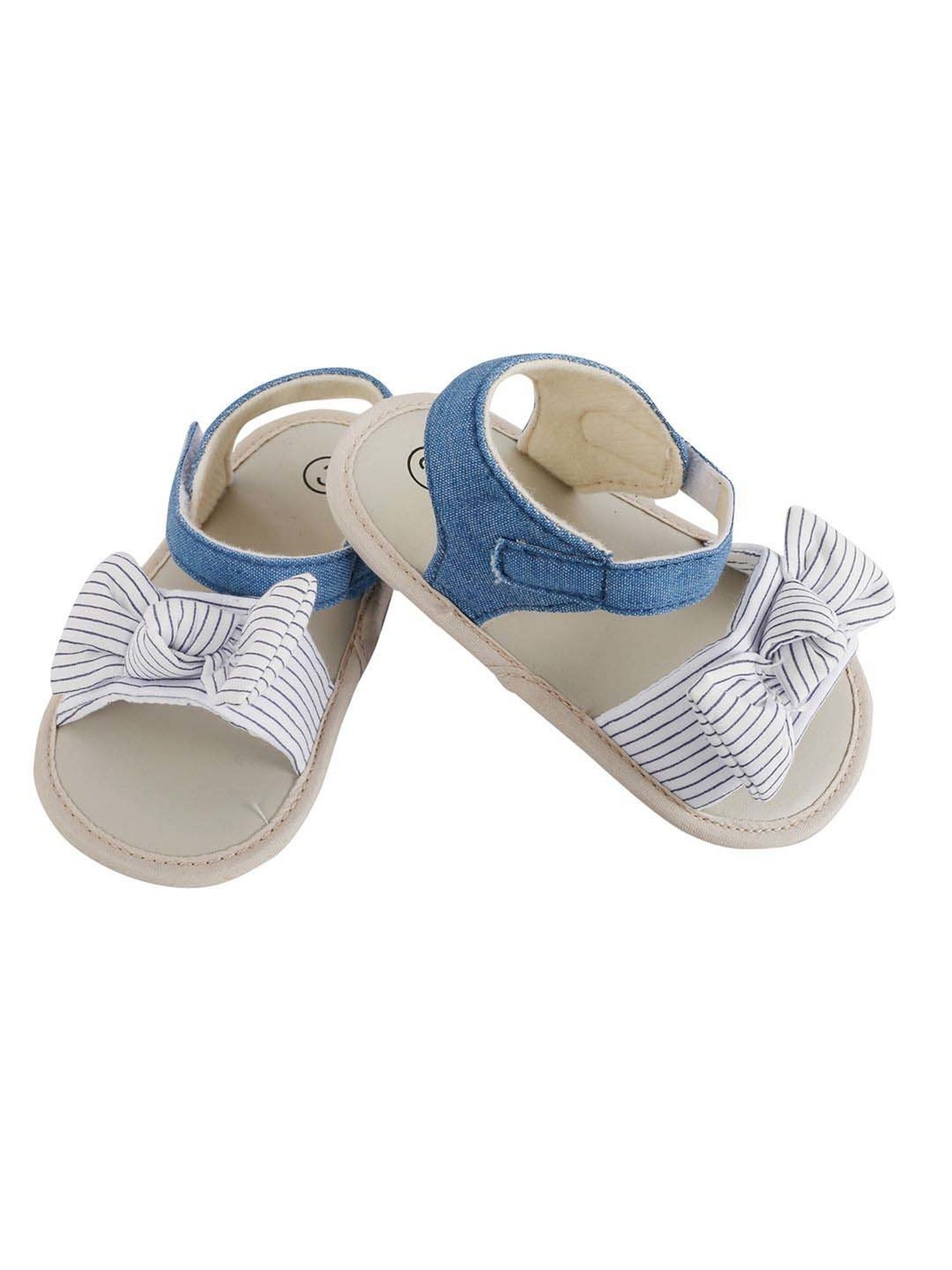 Baby Moo Kids Blue & White Casual Sandals