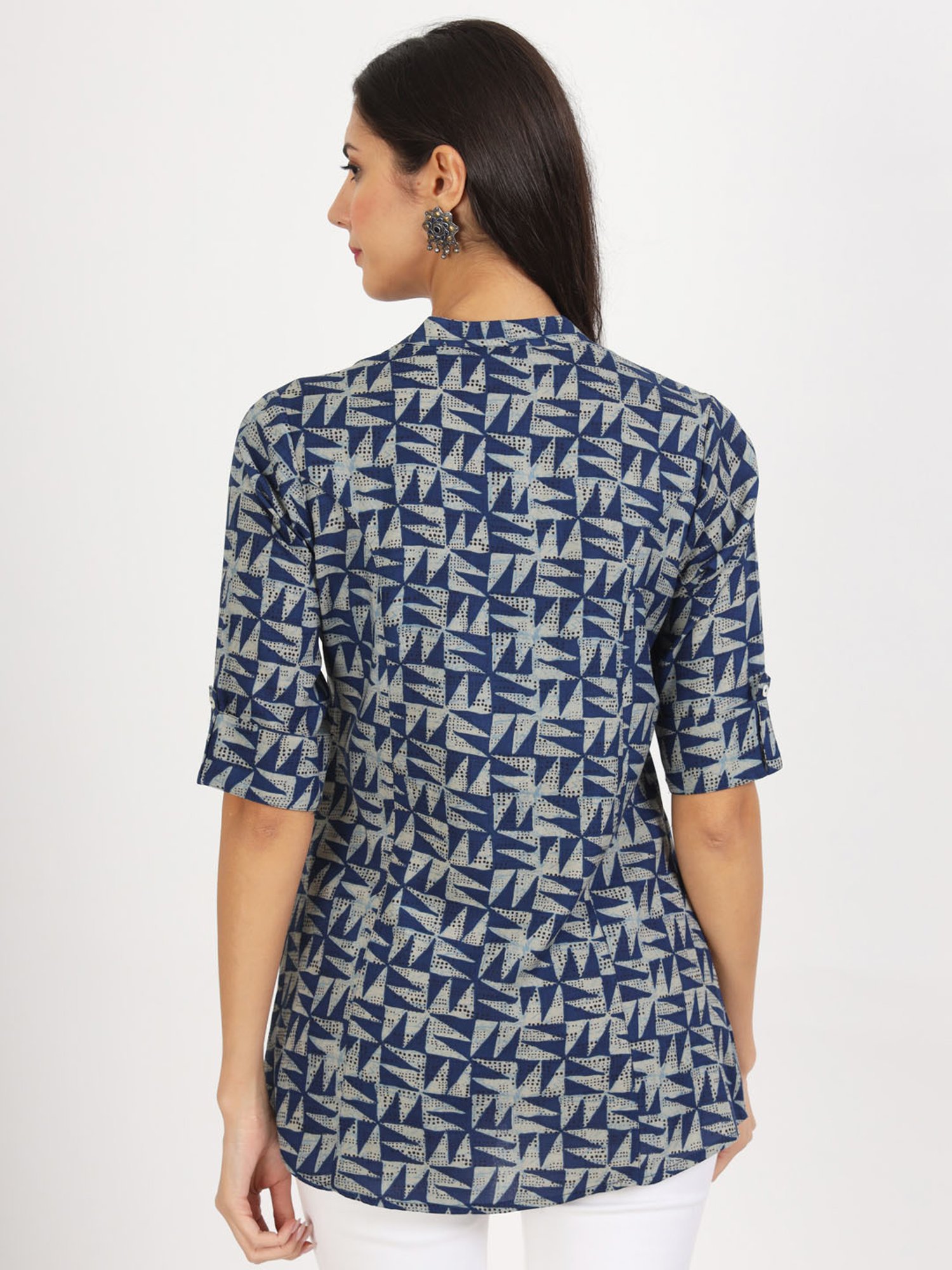 Divena Blue Printed Tunic