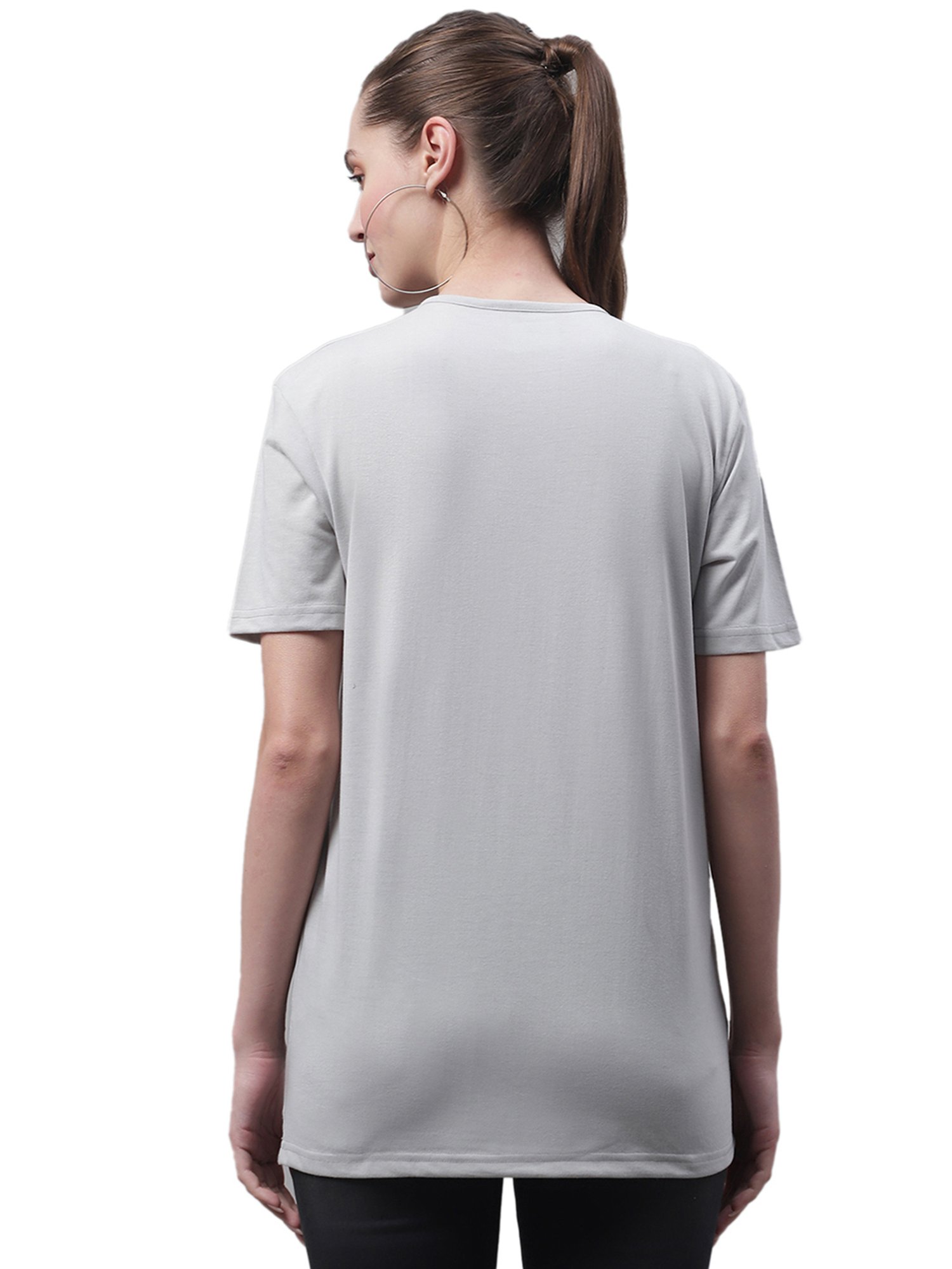 Vimal Jonney Light Grey & Olive Cotton Graphic Print T-Shirt (Pack Of 2)