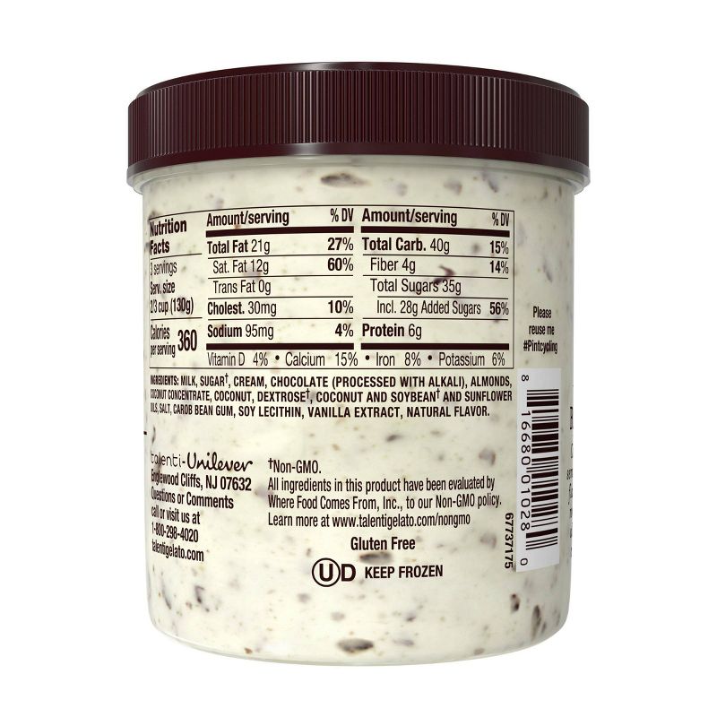 Talenti Coconut Almond Chocolate Gelato - 1pt