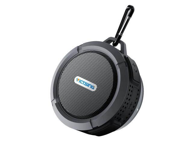 Shower Speaker, Wireless Waterproof Speaker with 5W Driver, Suction Cup, Built-in Mic, Hands-Free Speakerphone---Orange