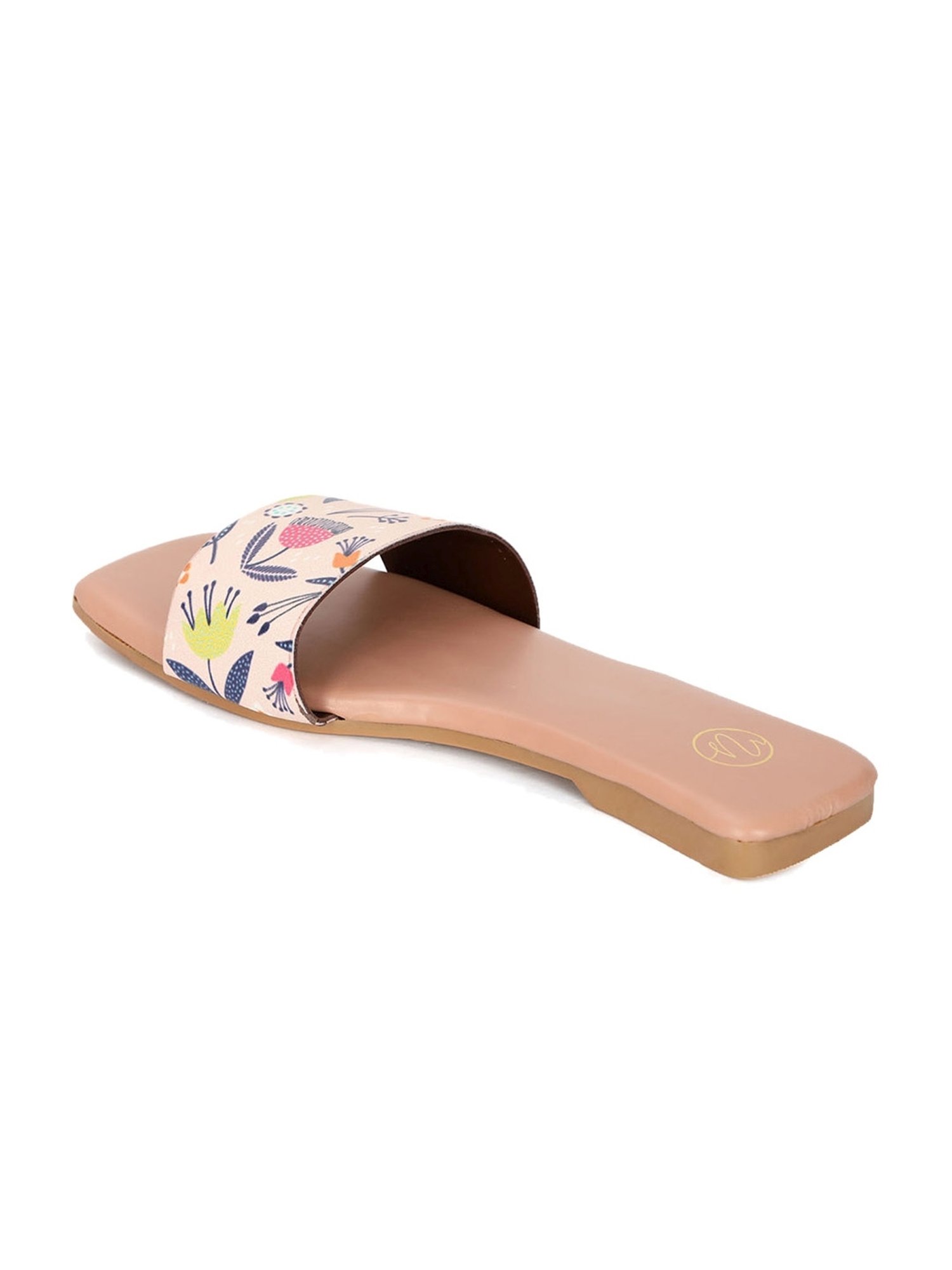 NR by Nidhi Rathi Women's Peach Casual Sandals