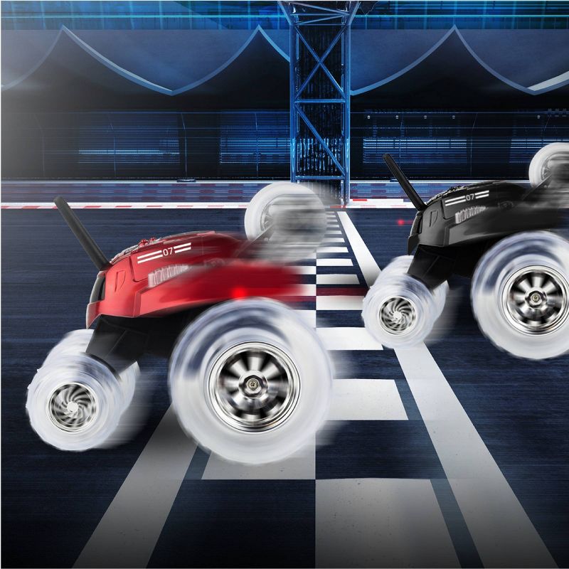 Sharper Image   RC Monster Spinning Car - Red