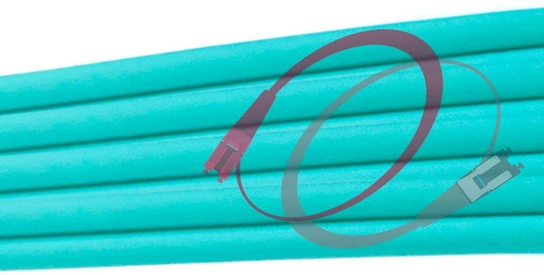 FiberCablesDirect - 7M OM4 LC LC Fiber Patch Cable | Plenum TAA 100Gb Duplex 50/125 LC to LC Multimode Jumper 7 Meter (22.97ft) | Length Options: 0.5M-300M | ofnp 10g 40g 100g mm om4-lc-lc