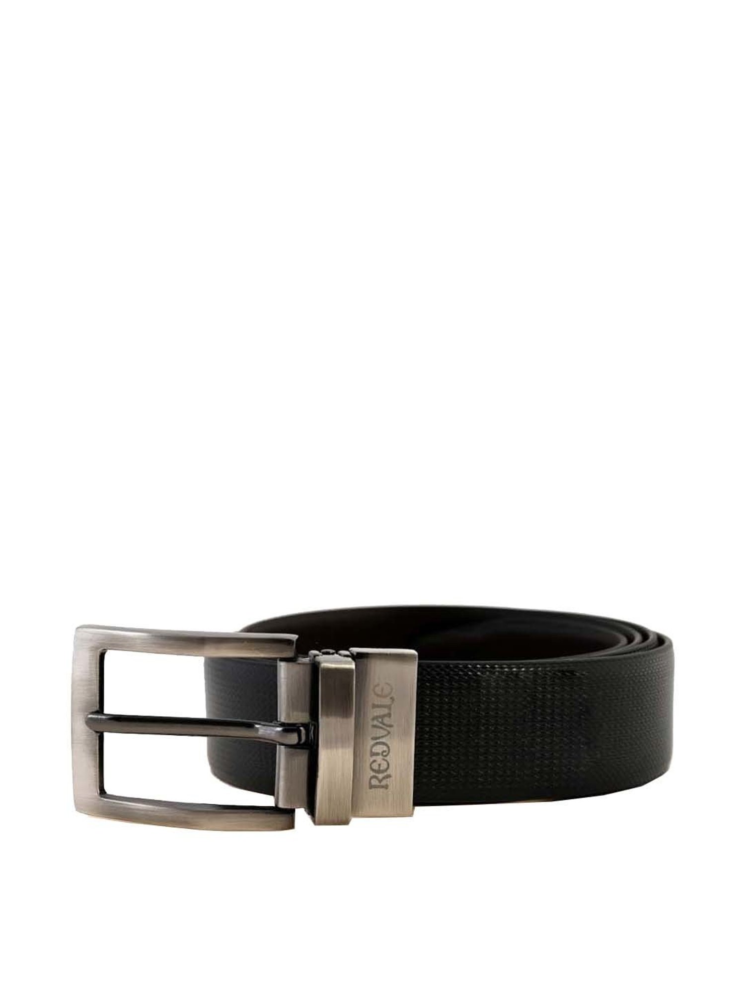 REDVALE Black & Brown Reversible Belt for Men