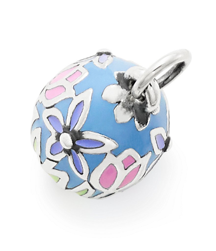 James Avery Enamel Floral Egg Charm