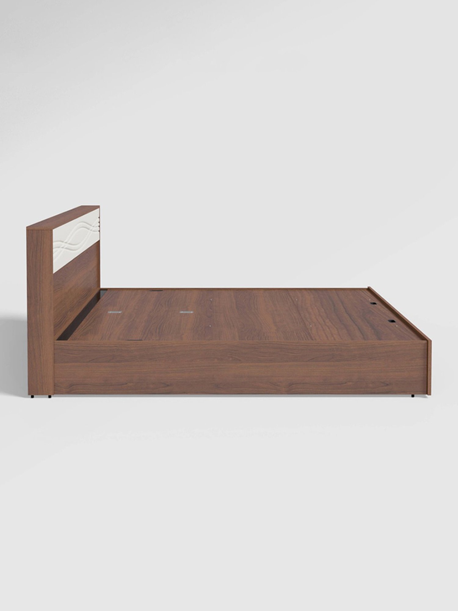 Godrej Interio Casablanca V2 Walnut Engineered Wood King Bed