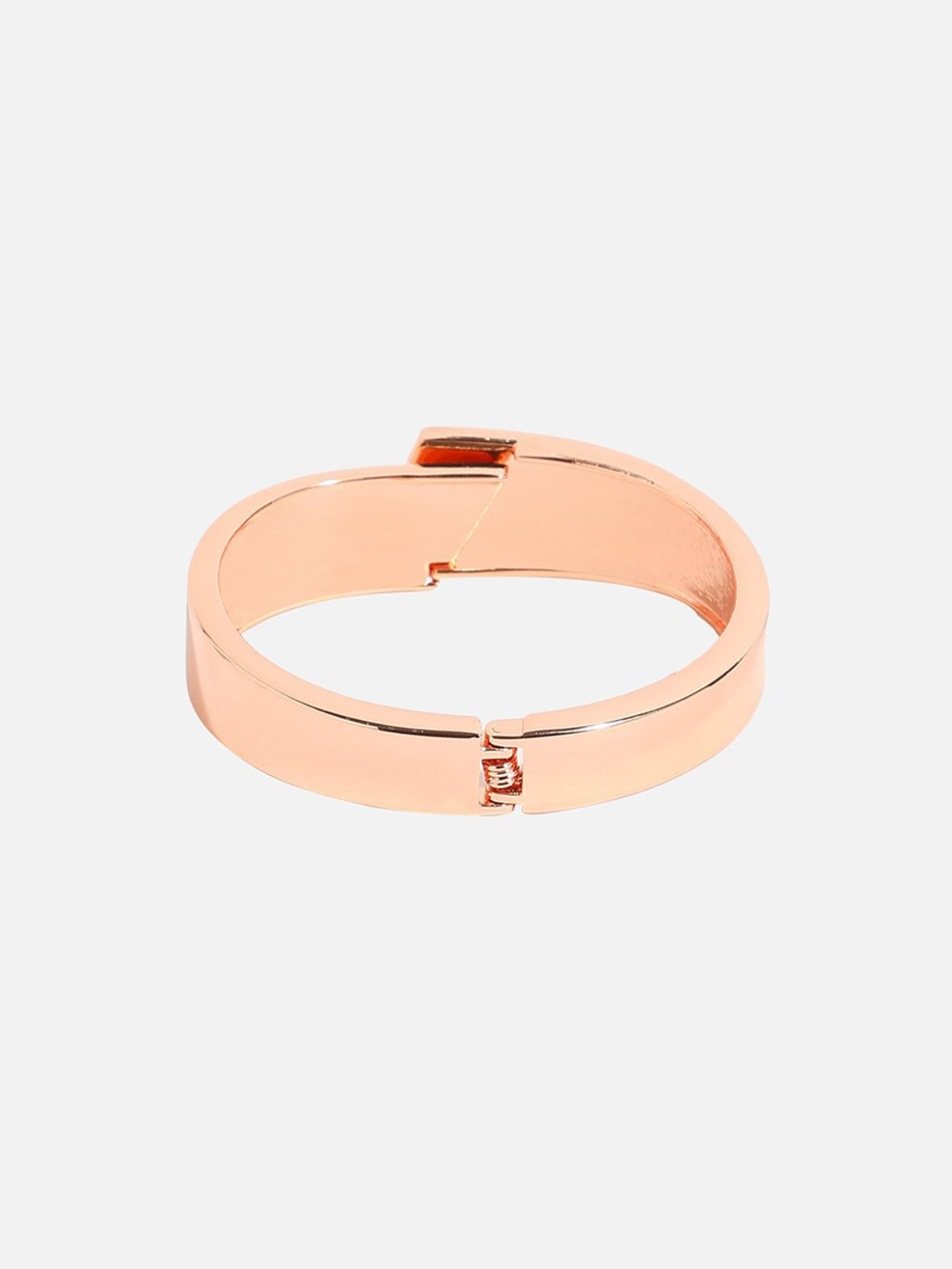 Sohi Metallic Overlap Golden Bracelet for Women & Girls