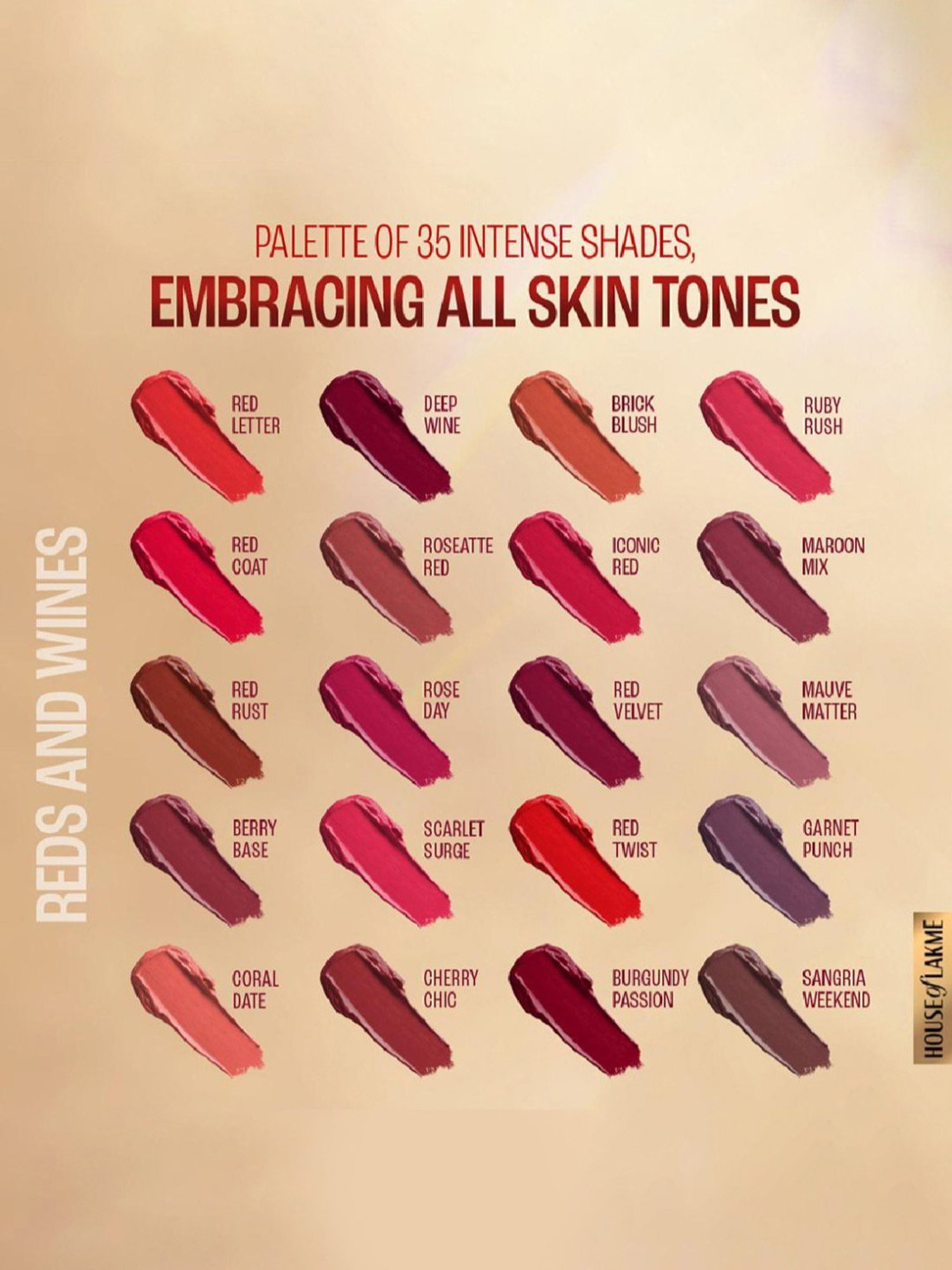 Lakme Priming Matte Lipstick Roseatte Red - 3.6 gm