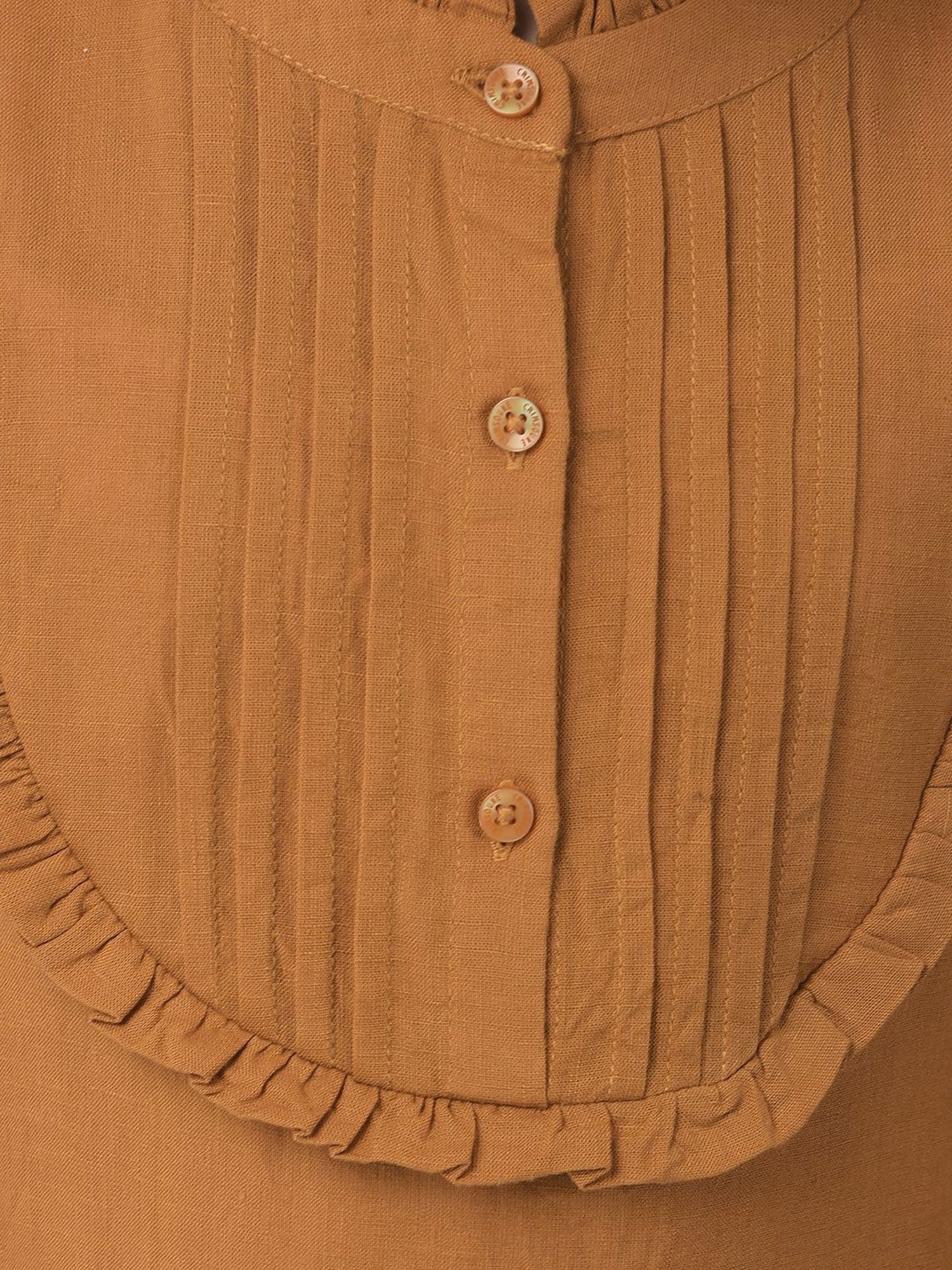 Crimsoune Club Kids Yellow Regular Fit Full Sleeves Dress