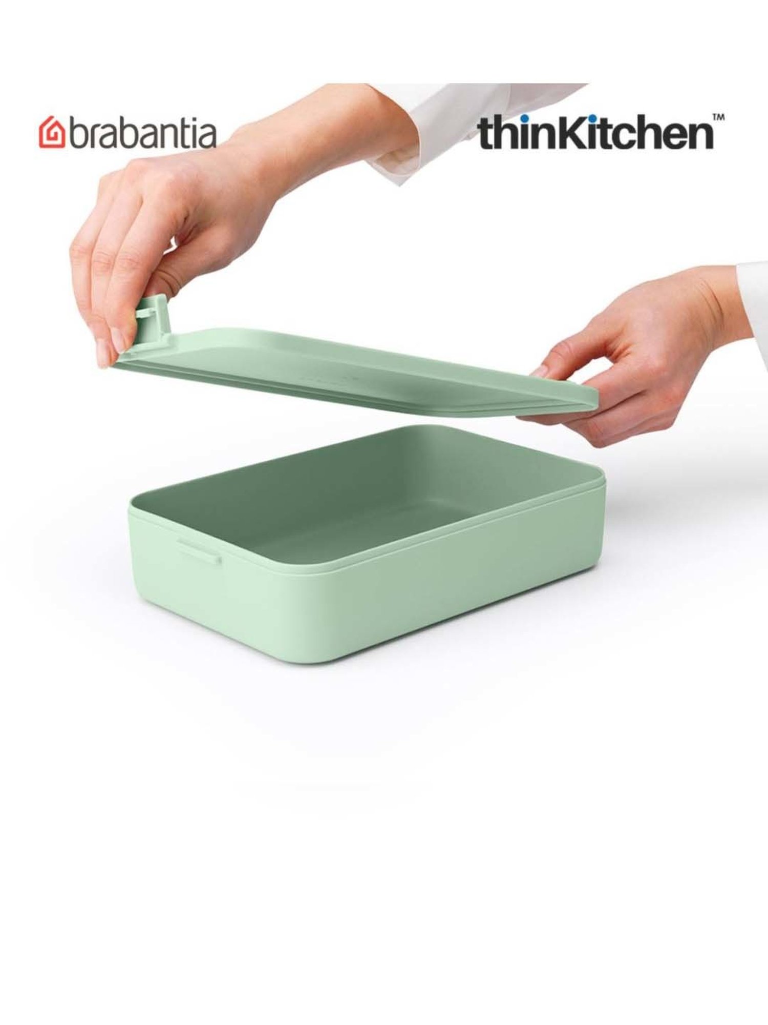 Brabantia Green Plastic Make & Take Large Lunch Box (2 L)