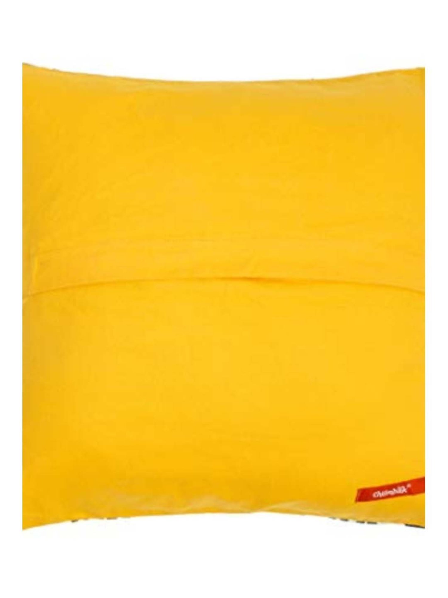 Swayam Red & White Cotton 60 cm x 60 cm Cushion Covers - Set of 5