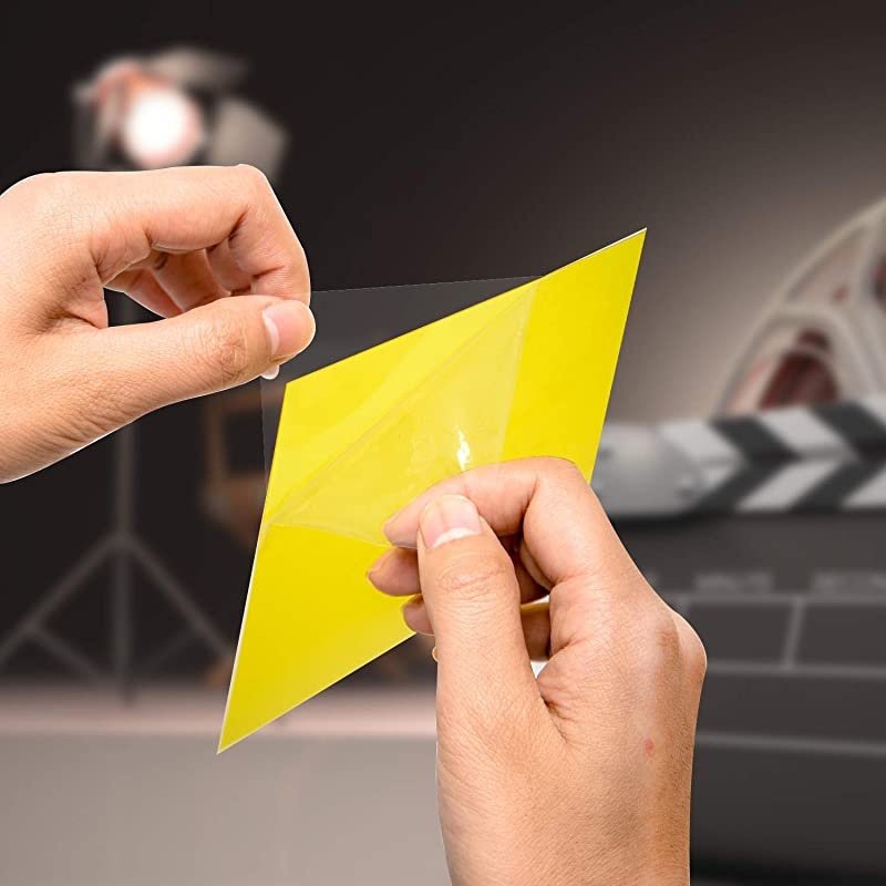 Pack Colored Overlays Transparency Color Film Plastic Sheets Transparent Color Correction Lighting Gel Filter78 by 78 Inch5 Colors 78 by 78in