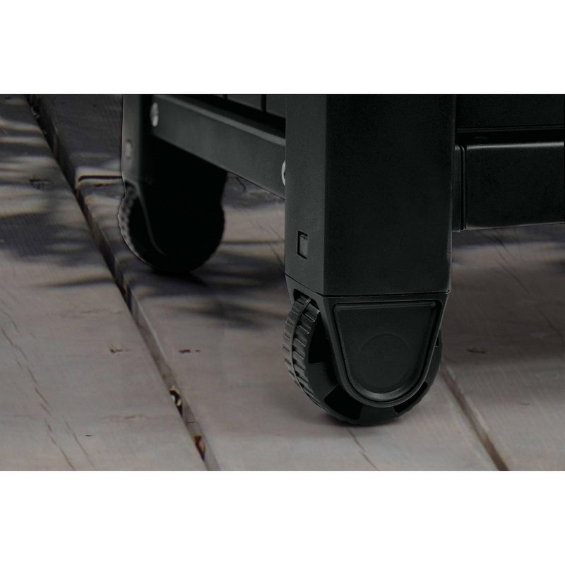 Slat Top Serving Cart - Gray - Apollo Outdoor