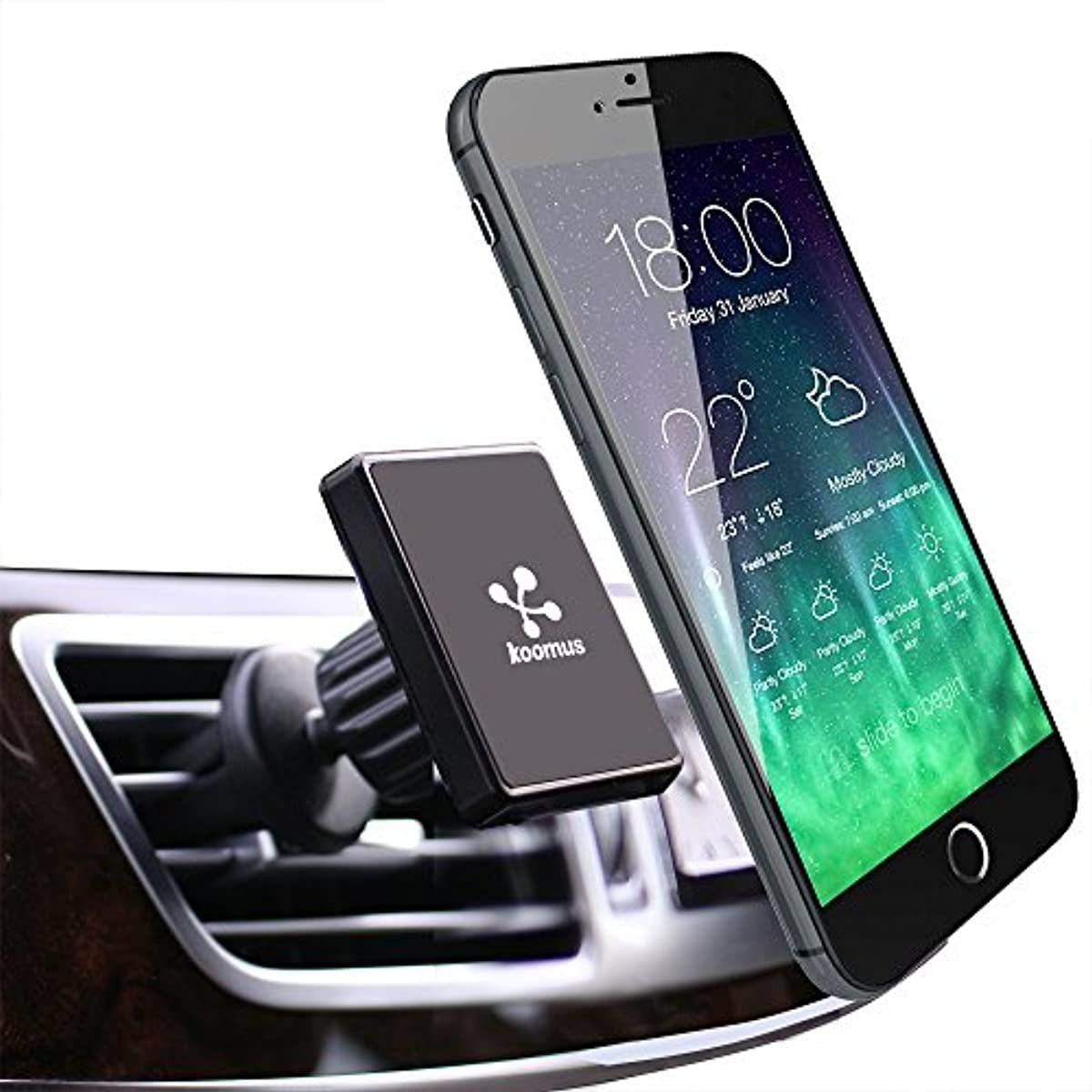 Koomus Magnetos Universal Air Vent Magnetic Cradle-Less Smartphone Car Mount Holder