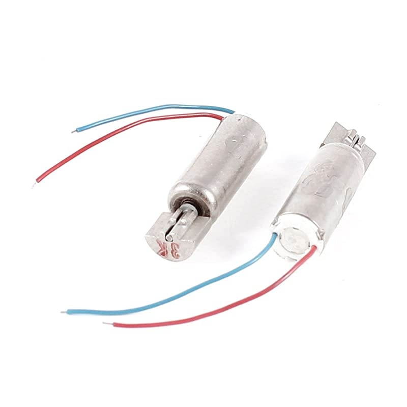 2 Pcs 6mm x 21mm 3500RPM Speed 2 Leads Micro Vibrating Motor DC 3V