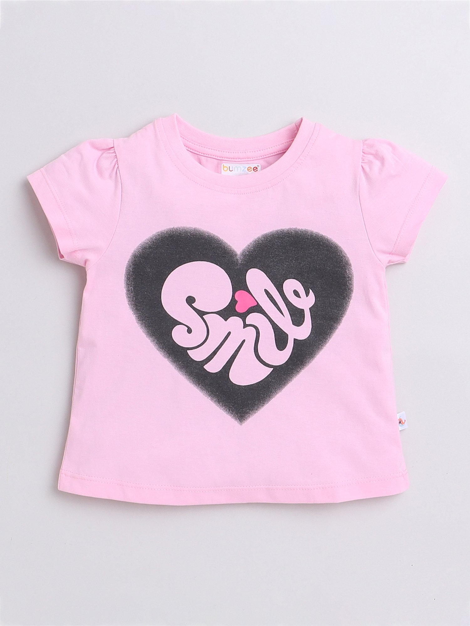 Bumzee Kids Pink & Royal Blue Printed T-Shirt (Pack Of 2)