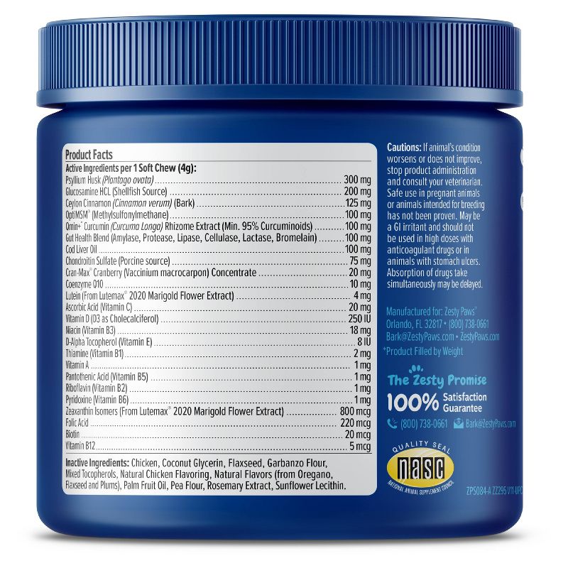 Zesty Paws Advanced 11-in-1 Multivitamin Bites - 90ct