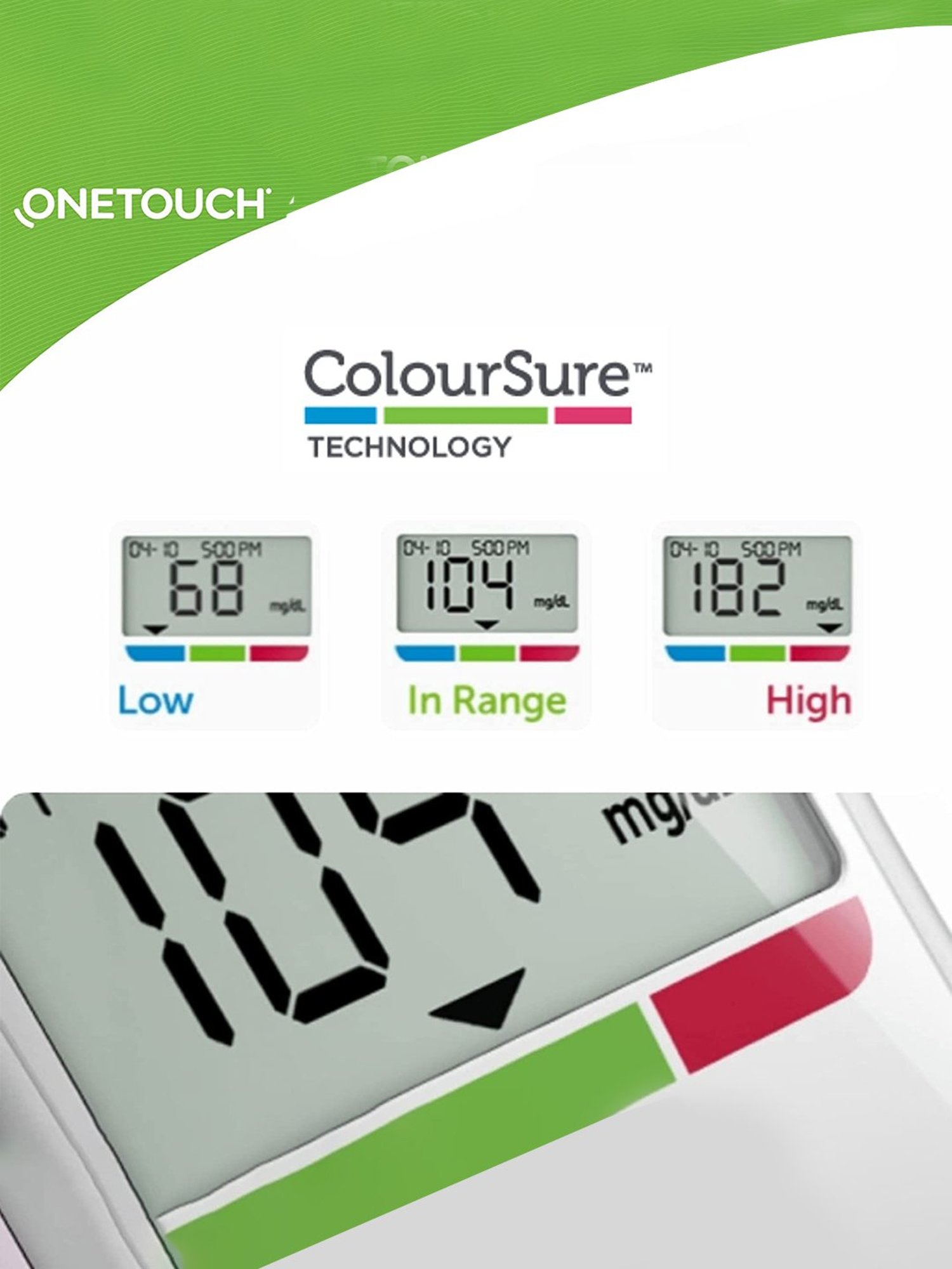 Accusure Simple Glucometer machine With 25 Test Strips (Black)