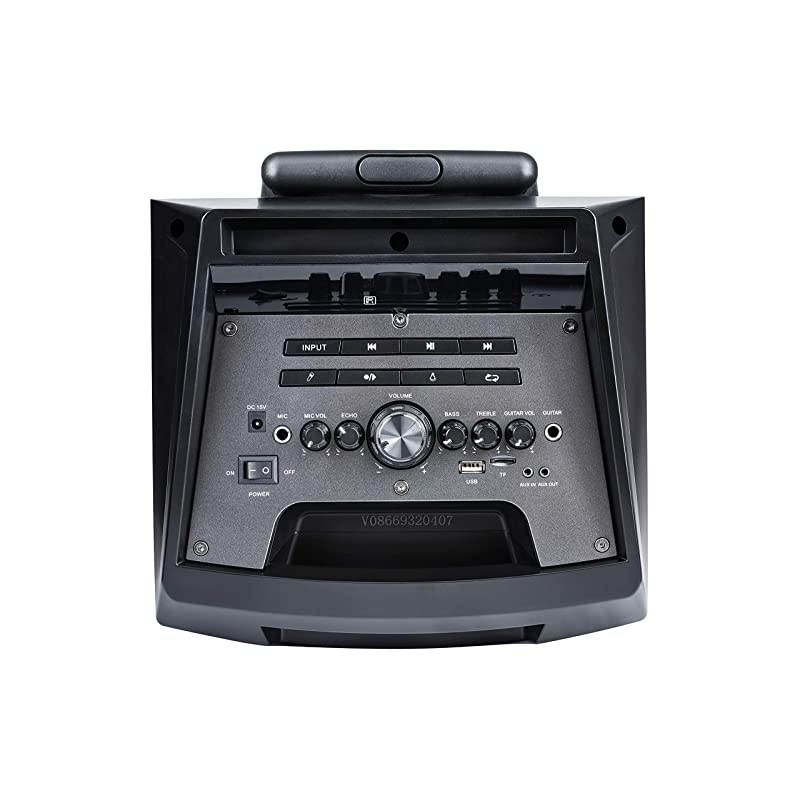 Wireless Karaoke Machine, Portable PA System Bluetooth Speaker with 8'' Subwoofer, Wireless Singing Machine for Home Karaoke, Party, Meeting, Outdoor/Indoor Activities