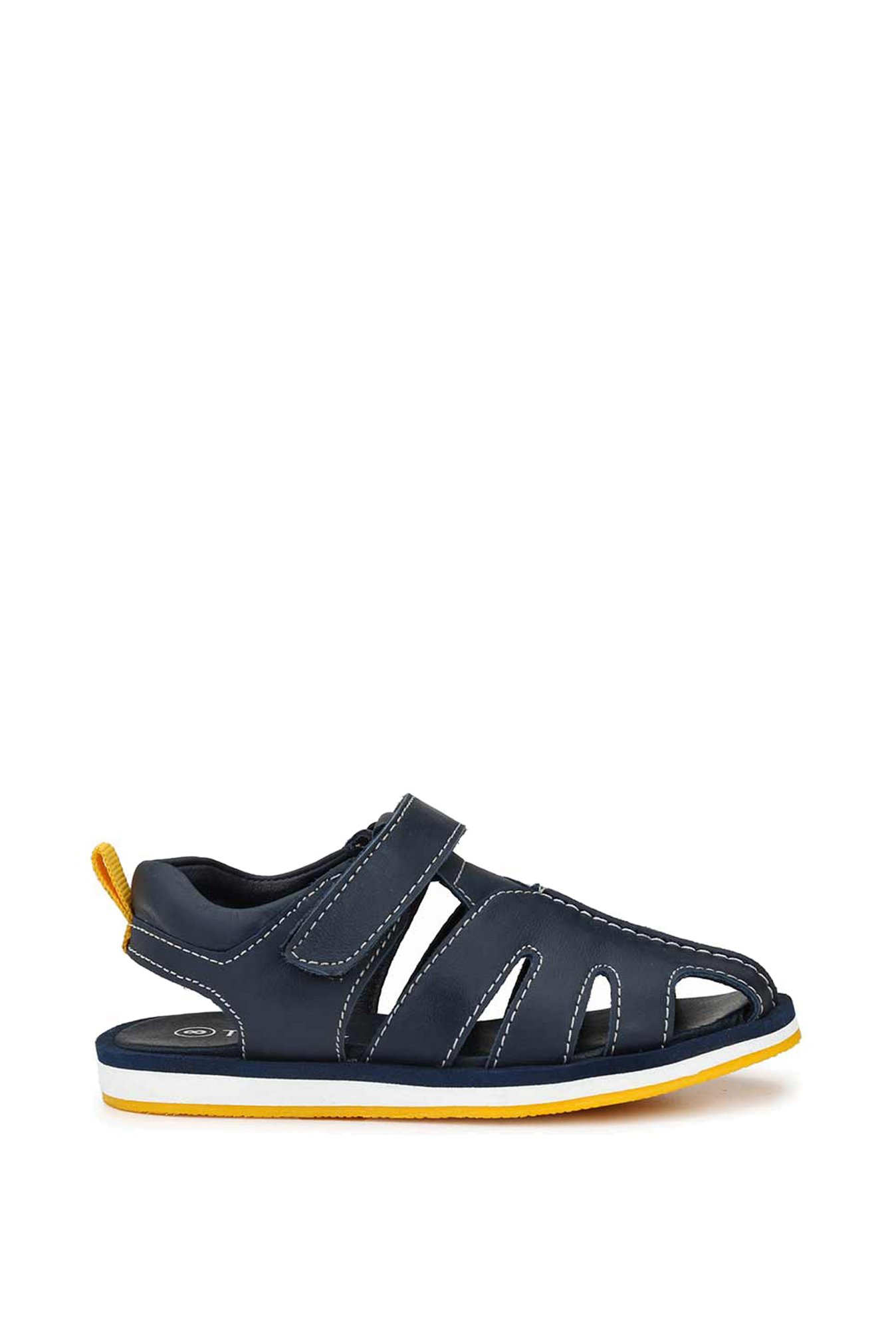 Tuskey Kids Navy Ankle Strap Sandals