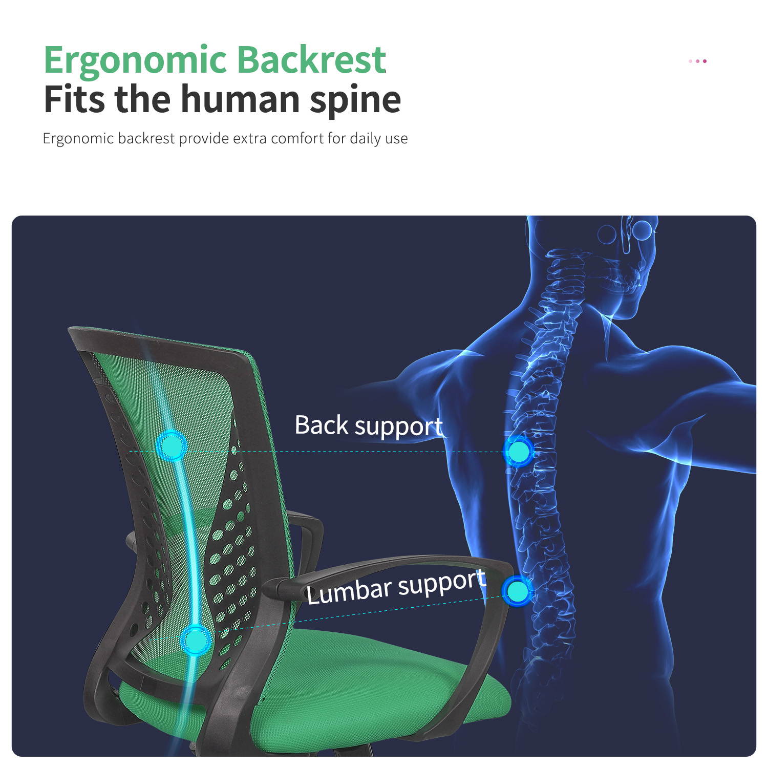 Global Leather Task Chair, Black (8993BK450/550) 