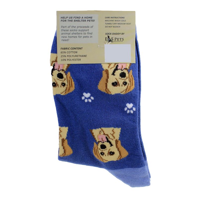 Novelty Socks 15.25" Yellow Labrador Retriever Socks Premium Quality E & S Pet  -  Socks